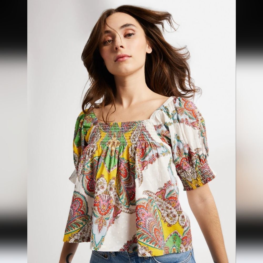 Mille Resort & Travel Caro Top in Kaleidoscope Size L